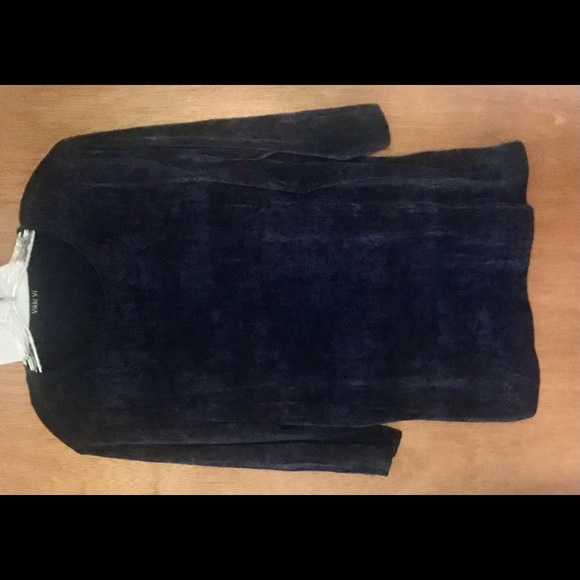 New Blue with Silver Shimmer Vikki Vi Top with 1X made in USA - Picture 16 of 16